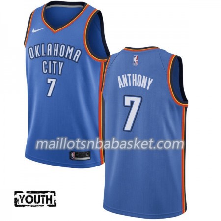 Maillot Enfant Oklahoma City Thunder Carmelo Anthony 7 Nike 2017-18 Bleu Swingman Maillot Enfant Oklahoma City Thunder Carmelo Anthony 7 Nike 2017-18 Bleu Swingman